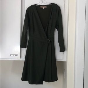 Hutch 1X Olive Green Wrap Dress